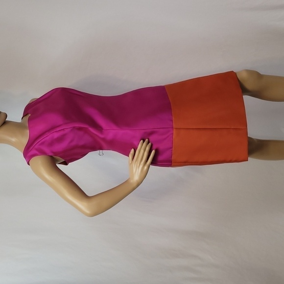B Michael America Satin Color Block Dress - Picture 16 of 17